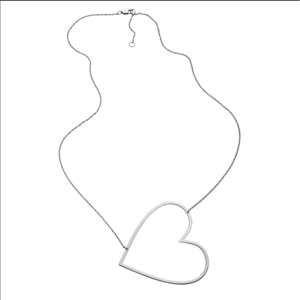 Jennifer zeuner jewelry open heart necklace